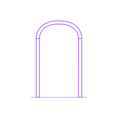 Buildings Arches 5 Centered Outline Drawing Svg Vector, Free Vectors File